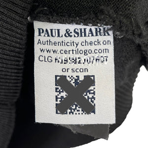 Paul and Shark Black Crew Neck Wool Sweater - Small (S) PTP 18.5"