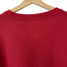 Load image into Gallery viewer, Ma.Strum Red Crew Neck Logo Sweater - Triple Extra Large (XXXL) PTP 28&quot;
