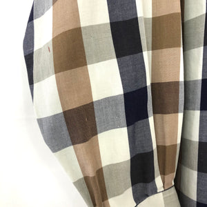 Aquascutum Block Check Long Sleeved Shirt - Extra Large (XL) PTP 27"