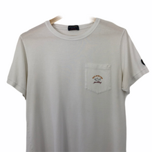 Load image into Gallery viewer, Paul and Shark White Short Sleeved Pocket T-Shirt - Medium (M) PTP 19.5&quot;
