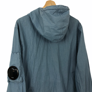 C.P Company Light Blue Arm Viewer Lens Hooded Jacket - 52 PTP 22.5"