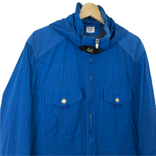 Load image into Gallery viewer, C.P Company Blue Multi Pocket Nysack Goggle Jacket - 54 PTP 23.5&quot;
