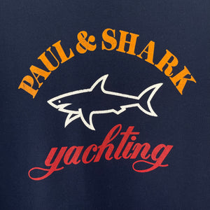 Paul and Shark Navy Short Sleeved Logo T-Shirt - Medium (M) PTP 19.5"