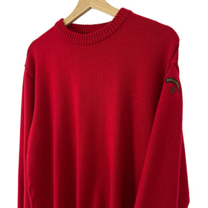 Paul and Shark Bretagne Red Crew Neck Sweater - Small (S) PTP 21"