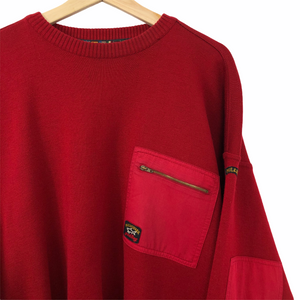 Vintage Paul and Shark Red Bretagne Sweater - Extra Large (XL) PTP 25"