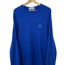 Load image into Gallery viewer, Stone Island Blue Crew Neck Logo Sweater - Extra Large (XL) PTP 23.5&quot;
