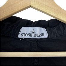 Load image into Gallery viewer, Stone Island Black Full Zip Up Hooded Overshirt - Extra Large (XL) PTP 23.75&quot;
