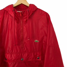 Load image into Gallery viewer, Vintage Red Lacoste Izod Half Zip Cagoule - Large (L) PTP 26.5&quot;
