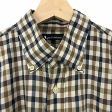 Load image into Gallery viewer, Aquascutum House Check Short Sleeved Shirt - Large (L) PTP 24.5&quot;
