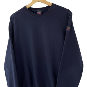 Paul and Shark Navy Crew Neck Sweater - Medium (M) PTP 21.5"