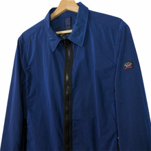 Load image into Gallery viewer, Paul and Shark Blue Nylon Shimmer Overshirt - Large (L) PTP 21.5&quot;
