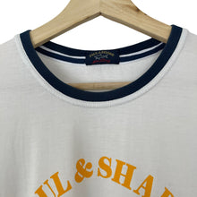 Load image into Gallery viewer, Paul and Shark White Short Sleeved Logo T-Shirt - Medium (M) PTP 20&quot;
