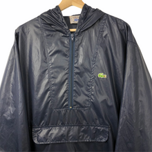 Load image into Gallery viewer, Vintage Dark Navy Lacoste Izod Half Zip Cagoule - Large (L) PTP 26&quot;
