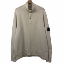 Load image into Gallery viewer, Stone Island Cream Half Zip Sweater - Double Extra Large (XXL) PTP 25.5&quot;
