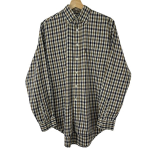 Aquascutum House Check Long Sleeved Shirt - Small (S) PTP 22.5"