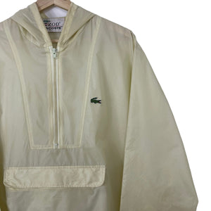 Vintage Pastel Yellow Lacoste Izod Half Zip Cagoule - Extra Large (XL) PTP 26.75"