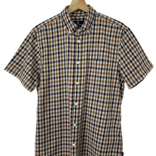 Load image into Gallery viewer, Aquascutum House Check Short Sleeved Shirt - Large (L) PTP 21.5&quot;
