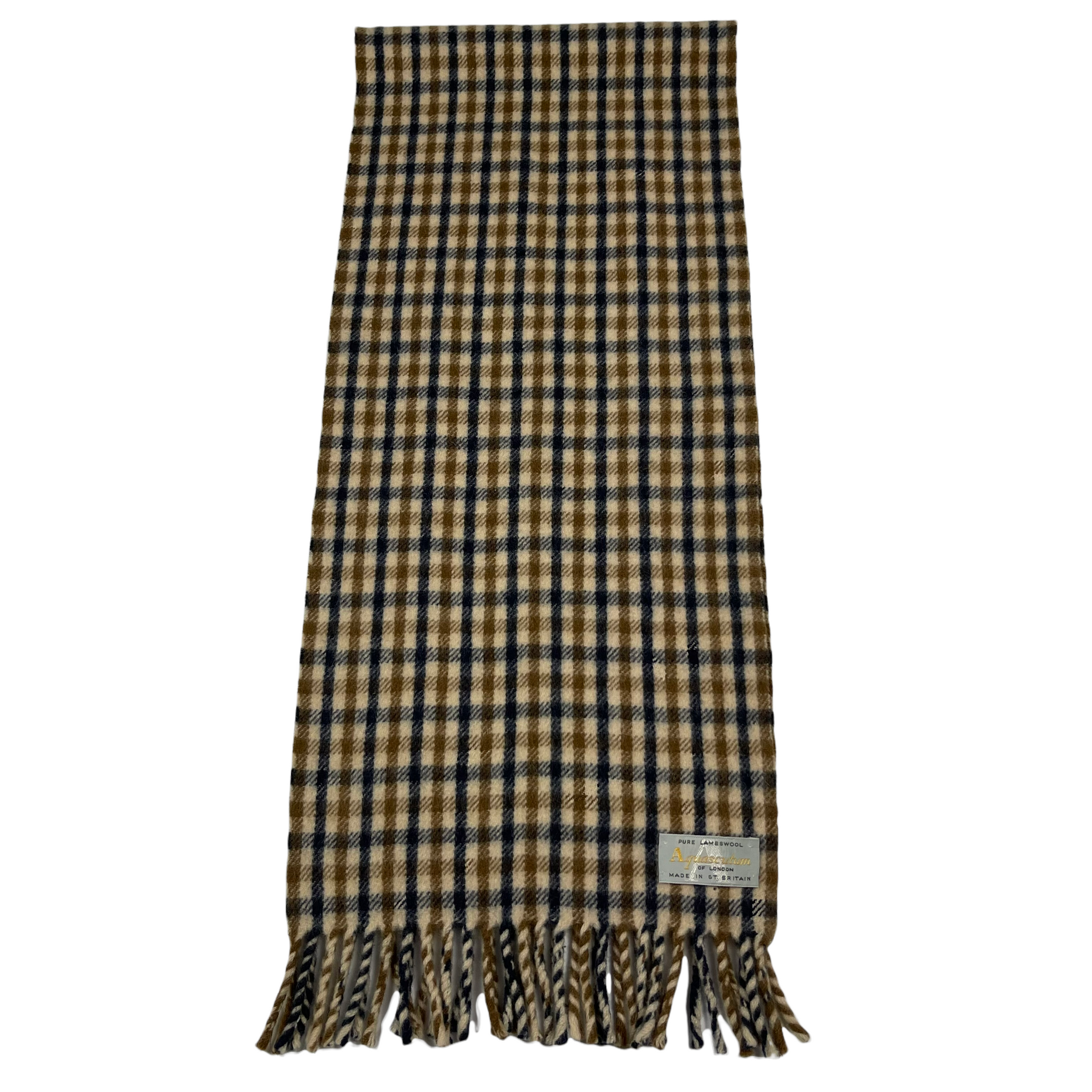 Aquascutum Classic House Check Pure Lambswool Scarf One Size