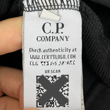 Load image into Gallery viewer, C.P Company Black Crew Neck Logo Sweater - Extra Large (XL) PTP 22&quot;
