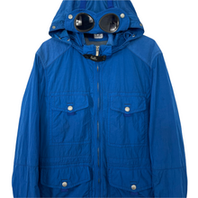 Load image into Gallery viewer, C.P Company Blue Multi Pocket Nysack Goggle Jacket - 54 PTP 23.5&quot;
