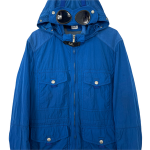 C.P Company Blue Multi Pocket Nysack Goggle Jacket - 54 PTP 23.5"