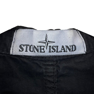 Stone Island Black Double Pocket Hooded Overshirt - Large (L) PTP 22.5"