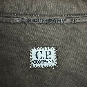 C.P Company Brown Full Zip Pocket Lens Overshirt - Double Extra Large (XXL) PTP 23"