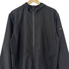 Load image into Gallery viewer, Paul and Shark Black Lightweight Hooded Jacket - Large (L) PTP 23&quot;
