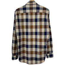 Load image into Gallery viewer, Aquascutum Block Check Long Sleeved Shirt - Medium (M) PTP 20.5&quot;
