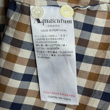 Load image into Gallery viewer, Aquascutum House Check Short Sleeved Shirt - Large (L) PTP 21.5&quot;
