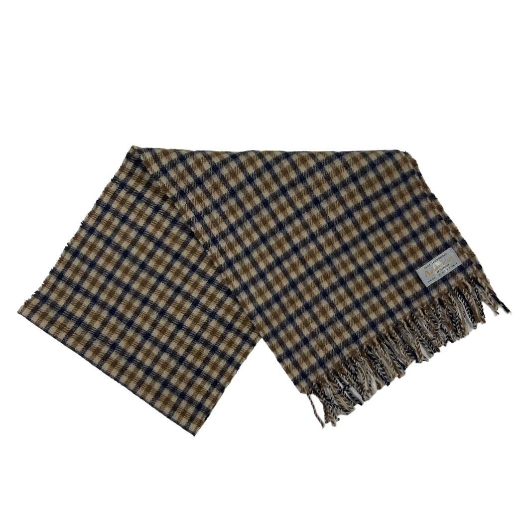 Aquascutum Classic House Check Pure Lambswool Scarf - One Size Fits All