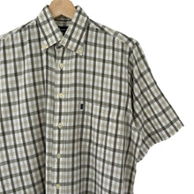 Load image into Gallery viewer, Aquascutum House Check Short Sleeved Shirt - Small (S) PTP 21.75&quot;
