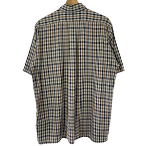 Aquascutum House Check Short Sleeved Shirt - Large (L) PTP 24.25"