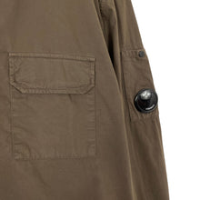 Load image into Gallery viewer, C.P Company Brown Full Zip Pocket Lens Overshirt - Double Extra Large (XXL) PTP 23&quot;
