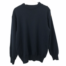 Load image into Gallery viewer, Paul and Shark Navy Bretagne 100% Wool Crew Neck Sweater - Medium (M) PTP 23&quot;
