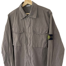 Load image into Gallery viewer, Stone Island Grey Double Pocket Overshirt - Large (L) PTP 21.75&quot;
