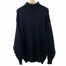 Load image into Gallery viewer, Vintage Paul and Shark Navy Bretagne Roll Neck - Extra Large (XL) PTP 25.5&quot;
