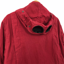 Load image into Gallery viewer, C.P Company Red Goggle Hooded Overshirt - Extra Large (XL) PTP 22.25&quot;
