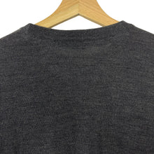 Load image into Gallery viewer, Paul and Shark Grey Crew Neck Wool Sweater - Medium (M) PTP 18&quot;
