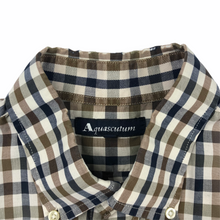 Load image into Gallery viewer, Aquascutum House Check Short Sleeved Shirt - Large (L) PTP 24.5&quot;
