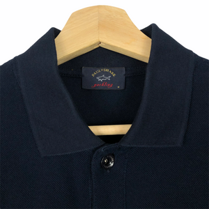 Paul and Shark Dk Navy Short Sleeved Polo - Medium (M) PTP 20.25"