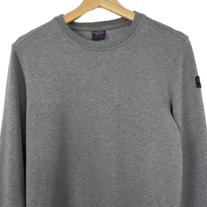 Paul and Shark Grey Crew Neck Sweater - Large (L) PTP 20"