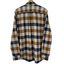 Load image into Gallery viewer, Aquascutum Block Check Flannel Long Sleeved Shirt - Large (L) PTP 22&quot;
