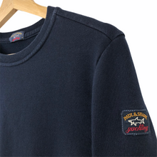 Load image into Gallery viewer, Paul and Shark Navy Crew Neck Logo Sweater - Medium (M) PTP 20&quot;
