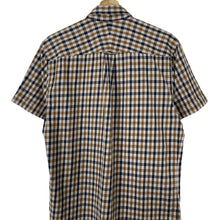 Load image into Gallery viewer, Aquascutum House Check Short Sleeved Shirt - Large (L) PTP 21.5&quot;
