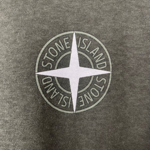 Stone Island Olive Short Sleeved Logo T-Shirt - Large (L) PTP 22.5"