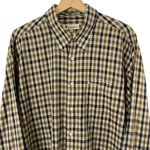 Aquascutum House Check Long Sleeved Shirt - Extra Large (XL) PTP 25.75"