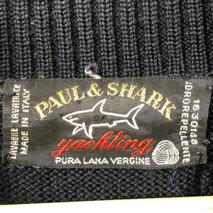 Vintage Paul and Shark Navy Bretagne Roll Neck - Extra Large (XL) PTP 25.5"