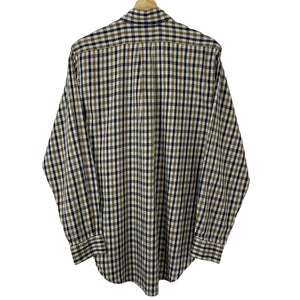 Aquascutum House Check Long Sleeved Shirt - Small (S) PTP 22.5"