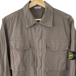 Stone Island Grey Double Pocket Overshirt - Large (L) PTP 21.75"